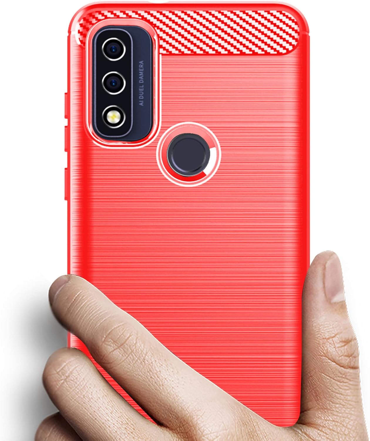 Osophter Moto G Pure Phone Case with 2pcs Screen Protector, Shock-Absorption Flexible TPU Rubber Protective Cover for