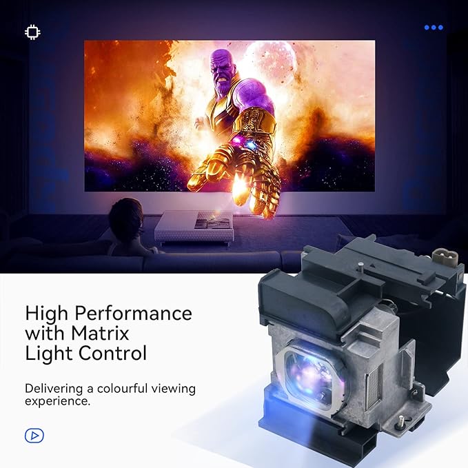 ET-LAA410 Premium Quality Replacement Projector Lamp Bulb with Housing for Panasonic PT-AE8000U PT-AE8000 PT-AT6000E PT-AT6000 Projector