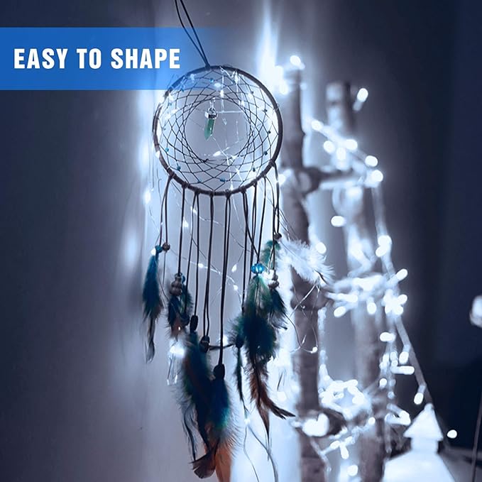 Onforu 16 Pack Fairy Lights Battery Operated String Lights, 6.5ft 20 Mini LED Lights, IP67 Waterproof White Fairy Lights, Twinkle Lights for Mason Jar Wedding Centerpiece Decor Christmas Bedroom