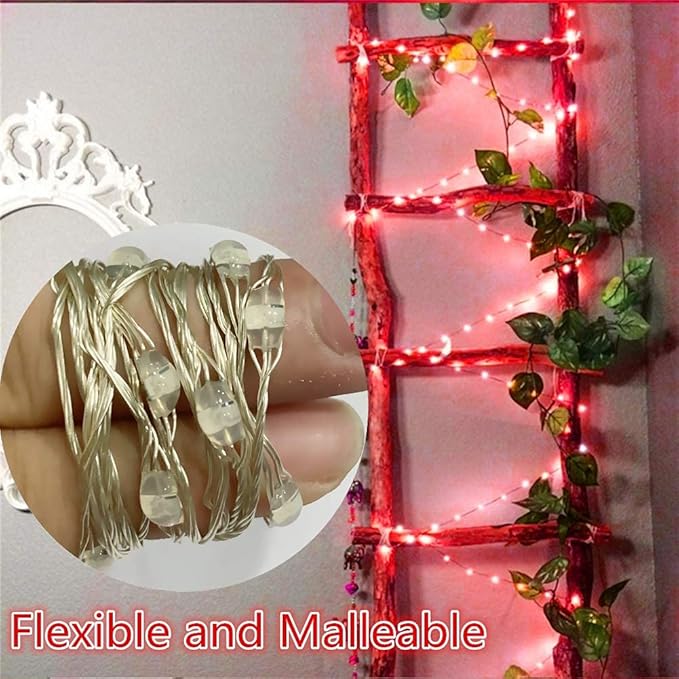 Twinkle Star Color-Changing Fairy Lights, 33Ft 100 LED Waterproof Mini String Lights Twinkle Lights, 16 Colors USB Silver Wire Lights with Adapter for Bedroom Room Garden Party Wedding Christmas Decor