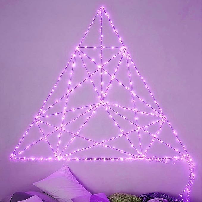 [10-Pack] LED String Lights, 6.6FT LED Moon Lights 20 Led Micro Lights On Silver Copper Wire (Batteries Include) for DIY Wedding Centerpiece, Table Decoration, Party (Purple)