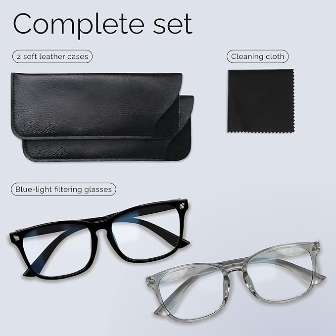 livho High Tech Blue Light Glasses - Advanced Blue Light Blocking Computer Glasses - Screen Fatigue & UV Protection