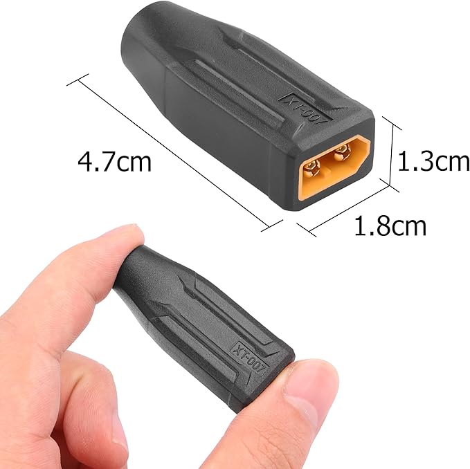 YAODHAOD XT60 Male to DC 7.4 x 0.6mm Female Power Charging Adapter for Drone, Model, Energy Storage, Outdoor, FPV, Monitor (2Pack) (XT60 Male to DC7406 Female)