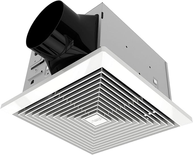 BV Bathroom Exhaust Fan 110CFM - Bathroom Fan 1.2 Sones, 4" Duct Collar, Rooms Up to 110 Sq. Ft.| Energy-Saving Ventilation Fan - No Attic Access & Ultra-Quiet | Energy Star, HVI 2100 & UL Certified