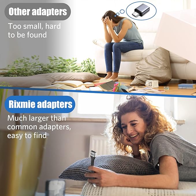 USB C to USB A OTG Adapter - Type C to USB A Male to Female Cable, 10Gbps Data Sync OTG Technology, Thunderbolt 3 to USB3.2 Female Adapter for MacBook Pro/Air and More