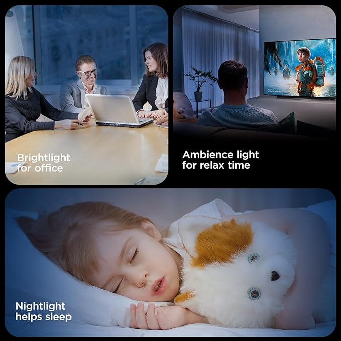 TALOYA Flush Mount Ceiling Light with Remote,3000K-6500K Adjustable,2000K Nightlight,12 Inch, Led Low Profile Ceiling Lights for Bedroom, Living Room, Kitchen, Black