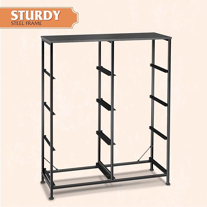 WLIVE Fabric Dresser for Bedroom, Tall Dresser with 8 Drawers, Storage Tower with Fabric Bins, Double Dressers, Chest of Drawers for Closet, Living Room, Dormitory, Charcoal Black Wood Grain Print