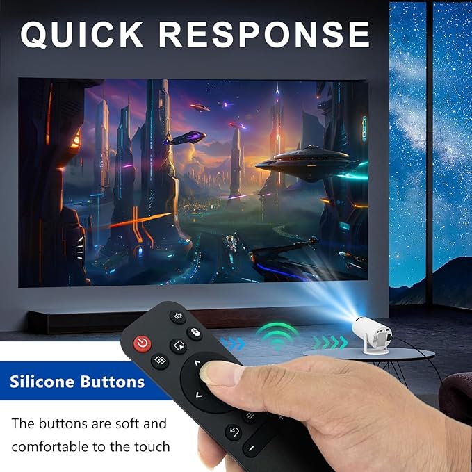 Remote Compatible for HY300 HY300Pro Mini Projector, Compatible with Magcubic HY300Pro, HIPPUS HY300Pro, Aubor HY300Pro, Xgody HY300Pro/Gimbal 3/Gimbal 5, Maypug P1 Mini, Salange