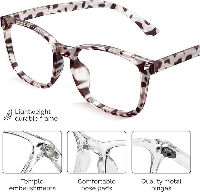 livho High Tech Blue Light Glasses - Advanced Blue Light Blocking Computer Glasses - Screen Fatigue & UV Protection