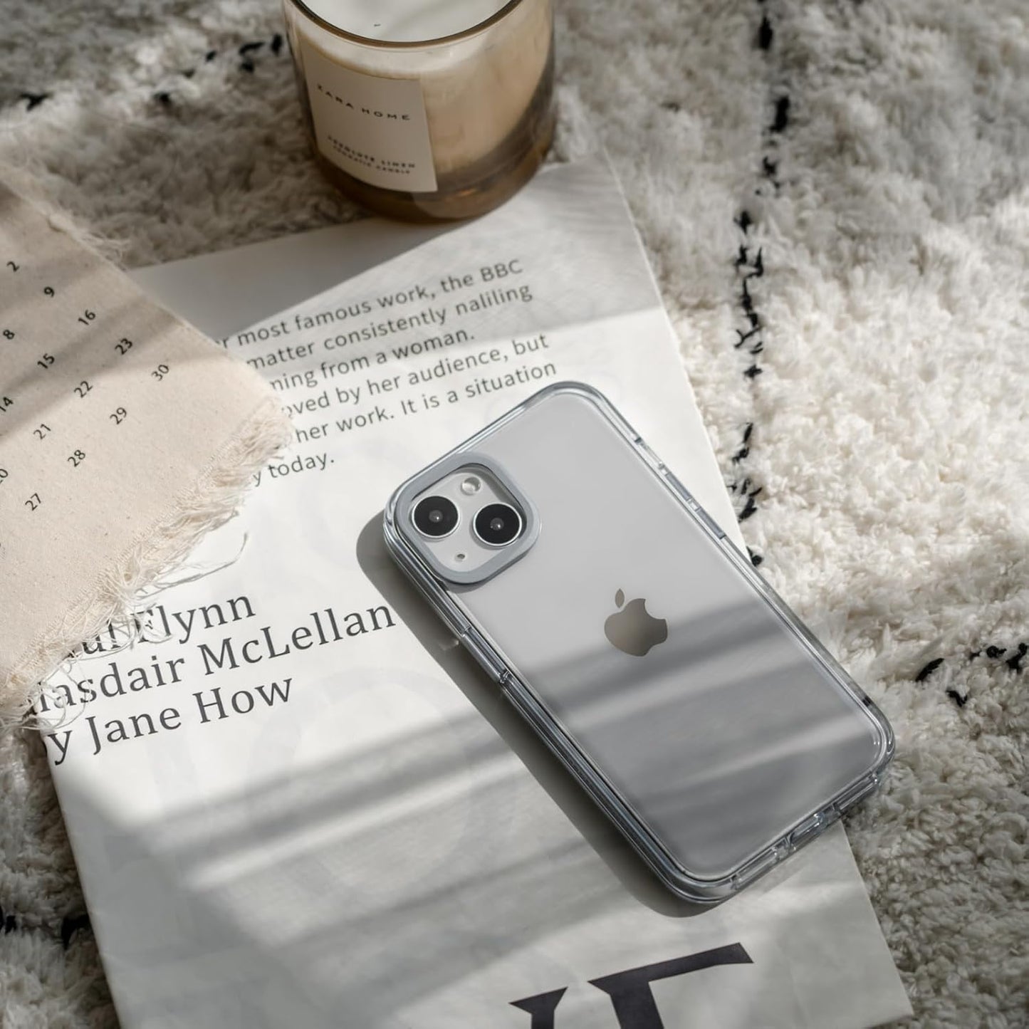 RhinoShield Crystal Clear Case for iPhone 15 | Advanced Yellowing Resistance, High Transparency, Customizable Clear Case