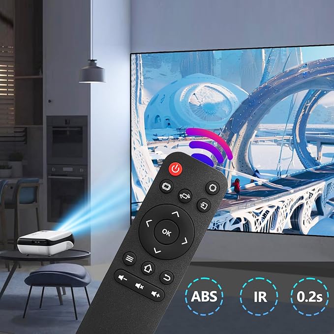 Replacement H1 Mini Projector Remote Compatible with HAPPRUN H1 Projector Remote Control (H1 Remote Control)