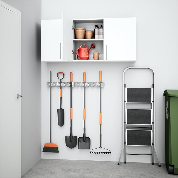 Prepac Elite 54" Wall Cabinet, White Storage Cabinet with 2 Adjustable Shelves, Storage for Pantry, Kitchen and Bathroom 12" D x 54" W x 24" H