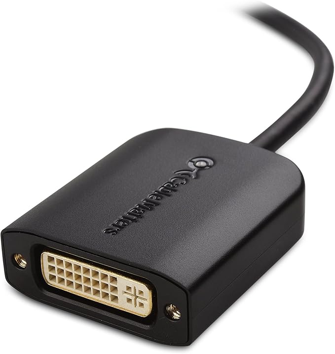 Cable Matters USB C to DVI Adapter (USB-C to DVI Adapter) in Black - Thunderbolt 4 / USB4 / Thunderbolt 3 Port Compatible with MacBook Pro, Dell XPS 13, 15, HP Spectre x360, Surface Pro and More