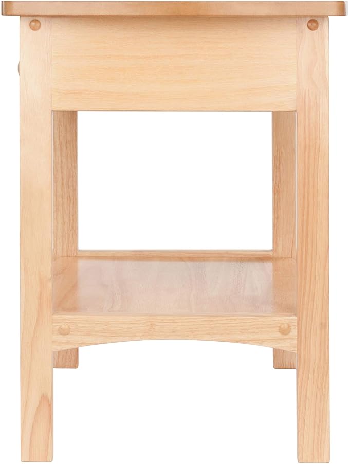 Winsome 82218 Wood Claire Accent Table, Natural 18 inches