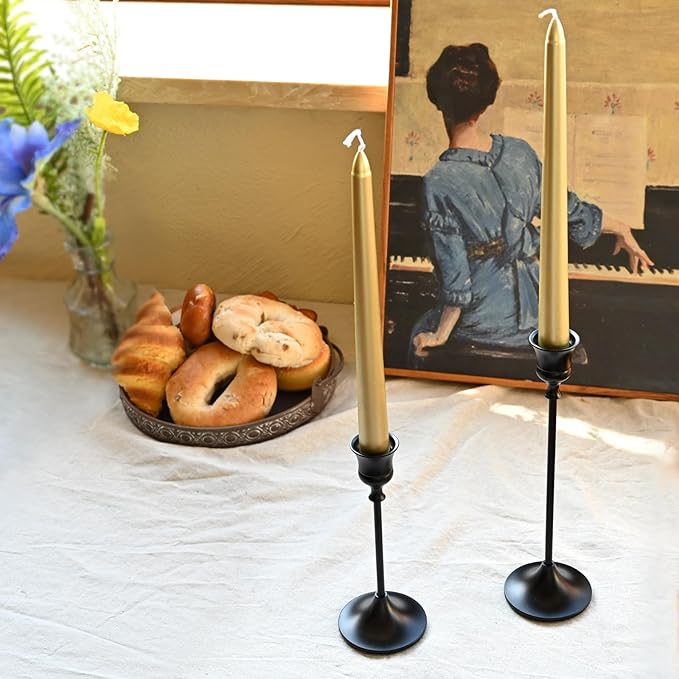 Candlestick Holders Black, 9 Packs Taper Candle Holder for Candlesticks, Candle Sticks Holder Decor for Home Decor