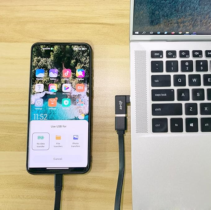 USB C to USB 3.0 Adapter 90 Degree (3 Pack), USB-A 3.0 Female to USB-C 3.1 Male Right Angle OTG Adapter Compatible with MacBook Pro, iPhone 17/16/15, iPad, Samsung Galaxy, Type-C Phones, Laptops