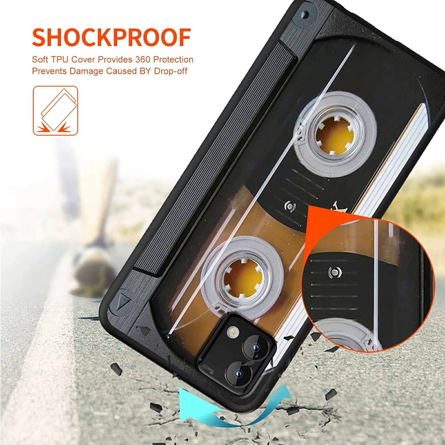 Rossy for Moto G Stylus 5G 2023 Case [Not fit 5G 2022] Slim Soft TPU Silicone Shockproof Protective Cover with Audio