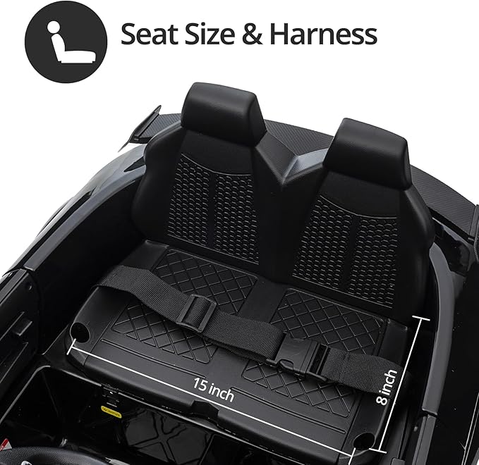 Electric Car for Kids, Licensed Audi 6V Kids Ride on Car Toy for Toddlers with Remote - Black