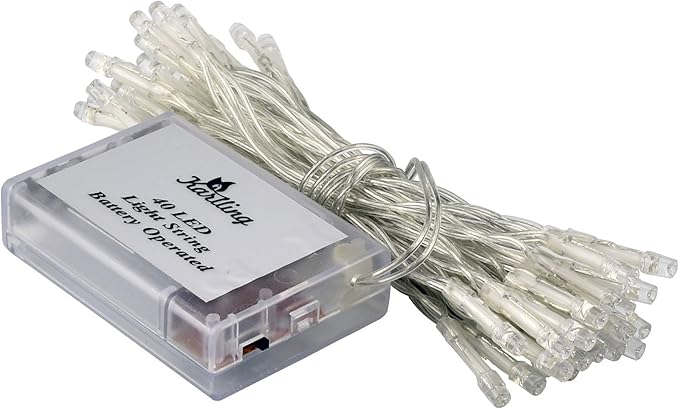 Karlling Battery Operated Warm White 40 LED Fairy Light String Xmas Party Decoration(Warm White,20 Pack)