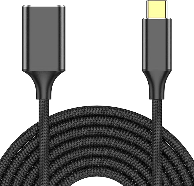 USB Female to USB C Male Cable(6.6ft/2M),Type-C Male to USB3.0 OTG Cable 5Gbps Data Transfer Compatible for Phone/Laptop/Tablet/Switch USBC Device