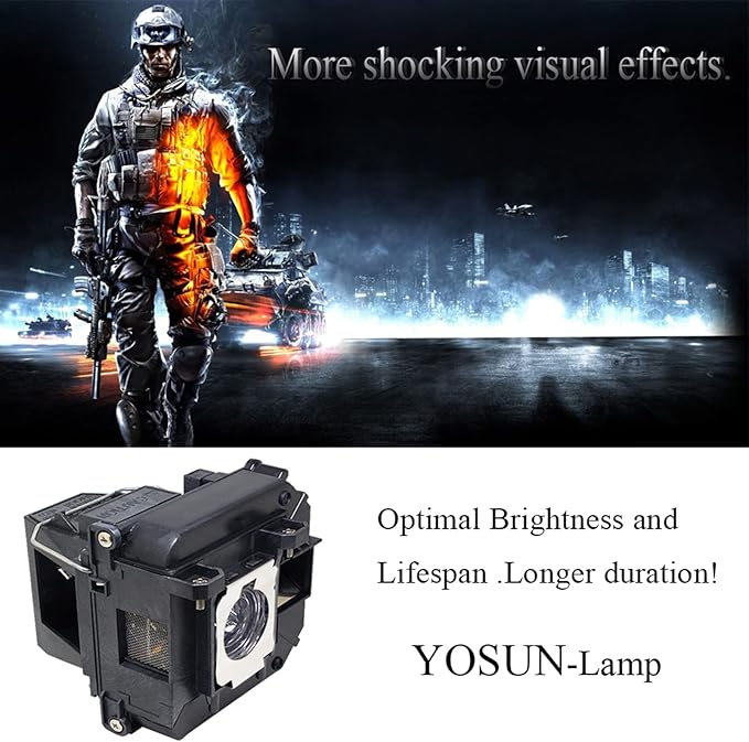 YOSUN v13h010l68 Projector Lamp for epson elplp68 PowerLite Home Cinema 3020 3010 3020e 3010e Replacement Projector Lamp Bulb
