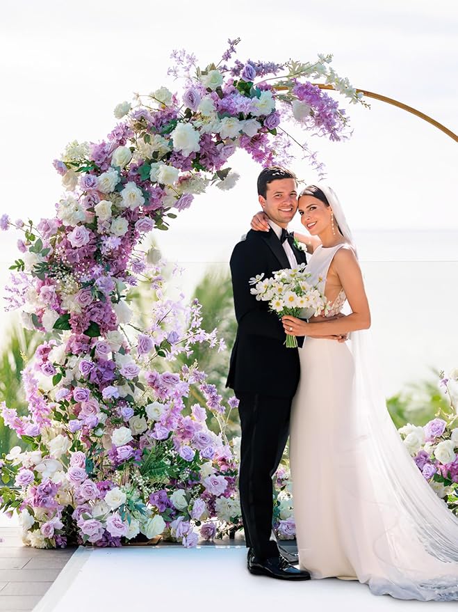 MACTING Artificial Lavender Flowers 30PCS Real Touch Fake Flowers with Stem Soft Foam Roses DIY Wedding Bouquet Boutonniere Table Centerpieces Party Spring Summer Home Decor
