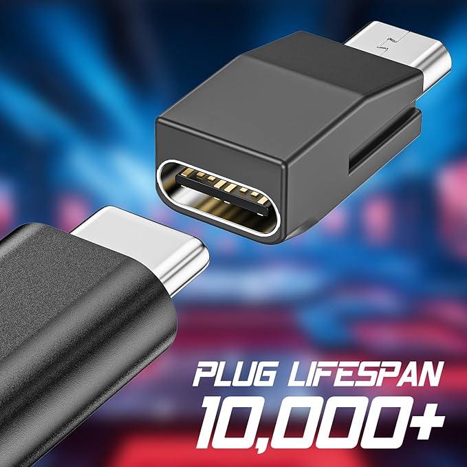 USB-C Adapter Compatible with Razer Basilisk Ultimate/Viper Ultimate/DeathAdder V2 Pro Wireless Mouse,Micro USB to Type-C Converter | Model-Specific Fit | Support Charge & Data Sync