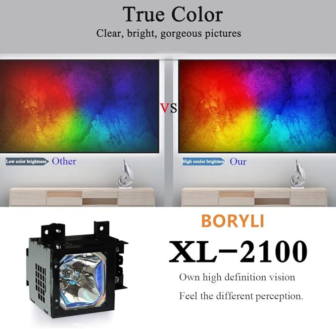 Projector Lamp XL-2100 XL-2100U Bulb with Housing for KF-50WE620,KF-50WE610,KDF-50WE655, KDF-42WE655,KF-60WE610,KF-42WE610,KDF-60XBR950,KDF-70XBR950