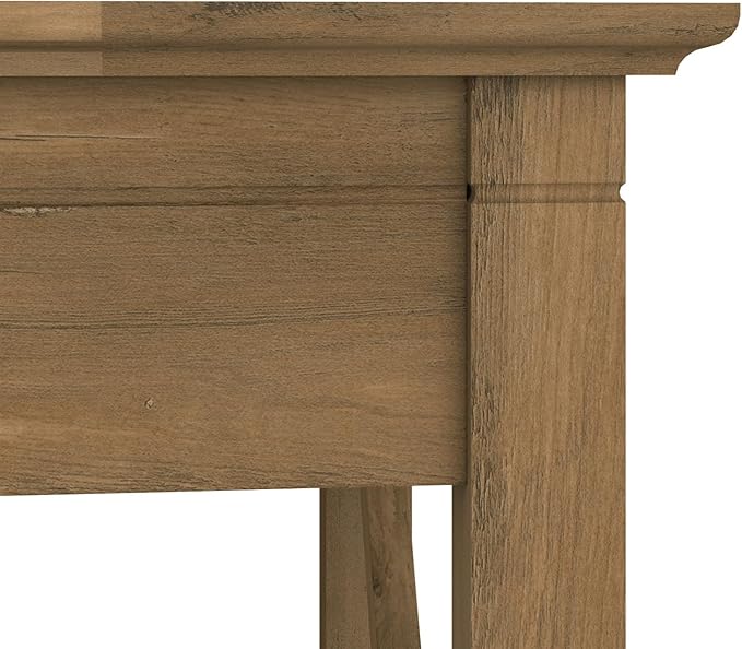 Bush Home End Table with Drawer, Nightstand with Storage, Living Room and Bedroom Furniture, Key West Collection, Reclaimed Pine