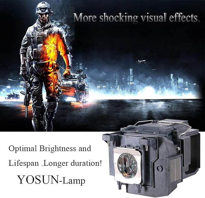 YOSUN V13h010l85 Projector Lamp for Epson-ELPLP85 PowerLite Home Cinema 3500 3100 3000 3600e 3700 3900 3800 EH-TW6700 EH-TW6600W EH-TW6600 Replacement Projector Bulb