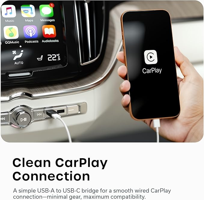 Satechi USB-A to USB-C Adapter (2-Pack), High-Speed Data Transfer & Power Delivery Charging, Designed for CarPlay, Travel & Modern Devices, Space Black
