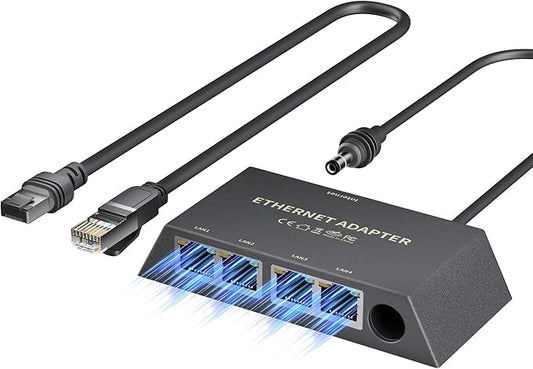 Starlink Gen 3/Mini Ethernet Adapter Multi Ports Starlink Mini Ethernet Cable Network Adaptor 4 RJ45 Outputs Simultaneously Up to 1 Gbps