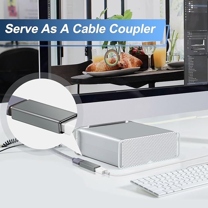 BASESAILOR USB Female to Female Adapter 3-Pack,USB 3.0 Coupler Extension Adapter Female to Female for Double Two Male Ends Connection Coupling Extension Connector