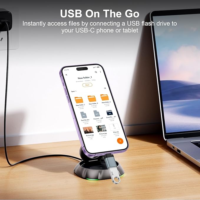 USB C to USB Adapter,5Pack USB C Male to A Female OTG Adapter for iPhone 17 Pro Max 17 Pro 17 Plus Air 16e 16 Pro Max 16 Pro 16 Plus 16 15 Pro,Mac Book, iPad,Samsung Galaxy