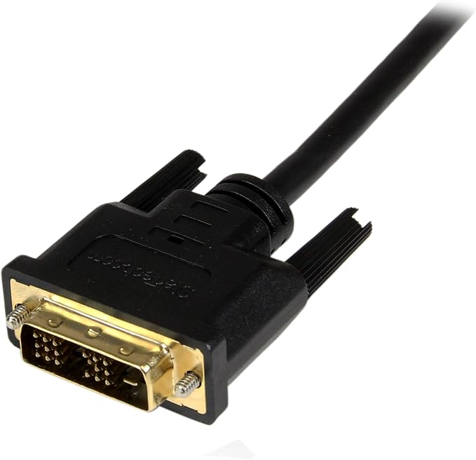 StarTech.com 2m Micro HDMI to DVI-D Cable - M/M - 2 meter Micro HDMI to DVI Cable - 19 pin HDMI (D) Male to DVI-D Male - 1920x1200 Video (HDDDVIMM2M),Black,6 ft / 2m