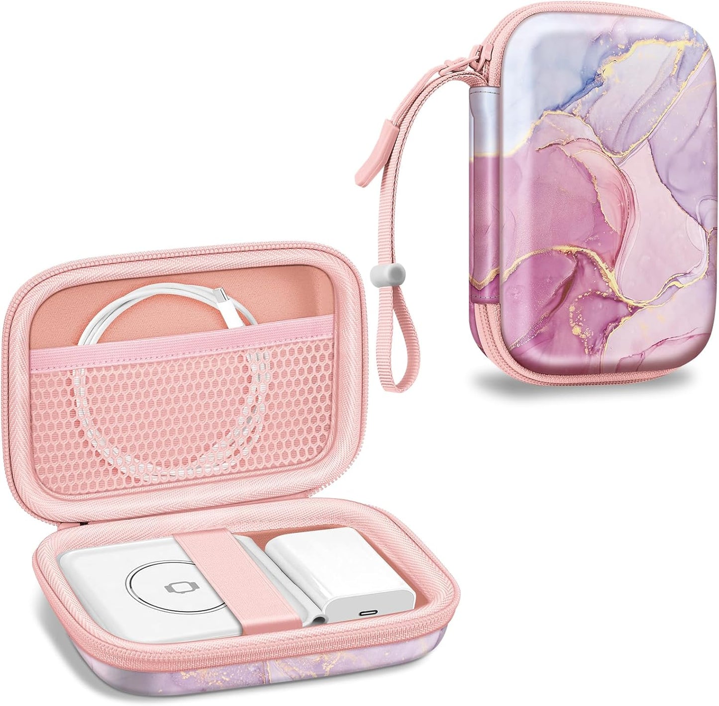 Fintie Travel Case for UCOMX Nano, Iseyyox, LISEN, RTOPS 3 in 1 Wireless Charger, Shockproof Hard Shell Bag