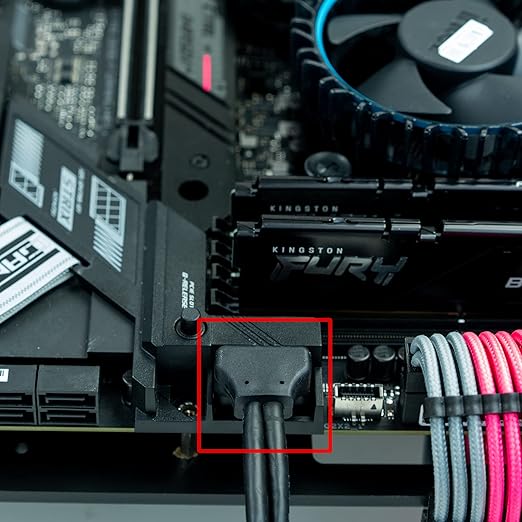 LINKUP - USB 3.2 Gen 2 (USB 3.1) Internal Adapter 20-Pin Motherboard Header Male to Female 10Gbps for PC USB-A Ports - Outward Type - Black 24cm