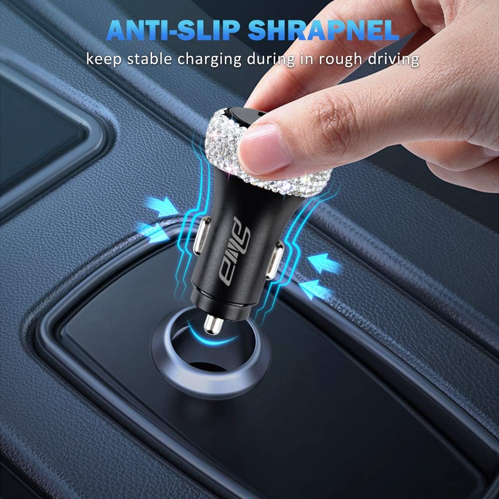 Dual USB Car Charger Quick Charge 3.0 Fast Charging Adapter for iPhone 11/11 Pro/MAX/XS/XR/X/10, iPad, Samsung