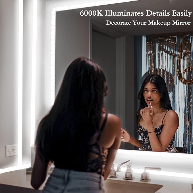 LED Strip Lights 900 LED/50ft, Infrared Remote Control,6000K 12V Daylight White LED Light Strip,Timing Function LED Lights for Under Cabinet, Bedroom, Kitchen