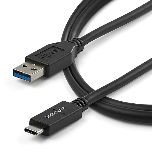 StarTech 3ft (1m) USB-A to USB-C Charging Cable, 10Gbps, Charge & Sync, 3A Charging Cord, USB-IF