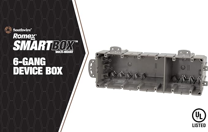 Southwire MSB1G One Gang Device Box with Depth Adjustable, Heavy Duty 42lb