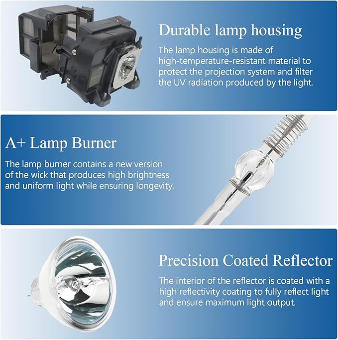 BL-FU220E / SP.7C601GC01 Replacement Projector Lamp Bulb for Optoma AH335UST EH340UST GT5600 HD31UST HD30UST OPW350UST RS360XUST TW430UST