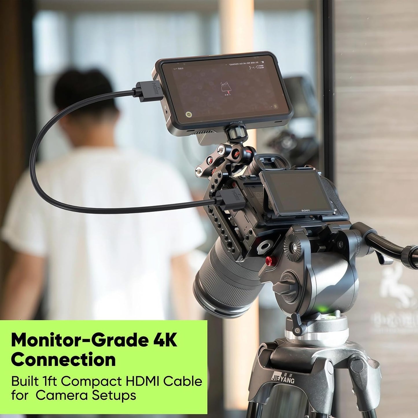 1FT 5-Pack, 4K 1FT Multi-pack,Slim 2.0 1 4K@60Hz,2K@165/144Hz,HDCP 2.2, CL3 Short HDMI Cable HDMI to HDMI Cable HDMI
