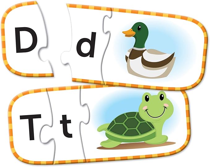 Learning Resources Alphabet Puzzle Cards, Kindergarten Readniness, Self Correcting Puzzles, Ages 4+