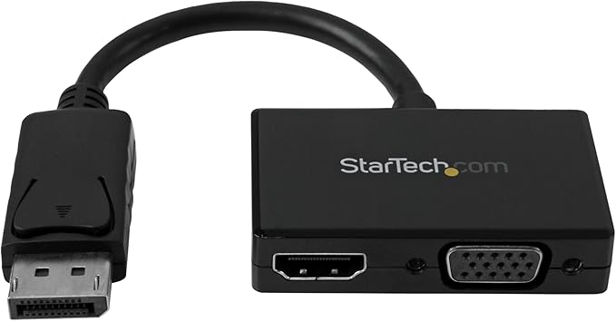 StarTech DP2HDVGA Travel A/V Adapter 2-In-1 Display Port to HDMI or VGA
