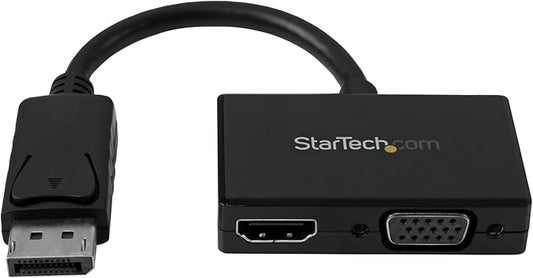 StarTech DP2HDVGA Travel A/V Adapter 2-In-1 Display Port to HDMI or VGA