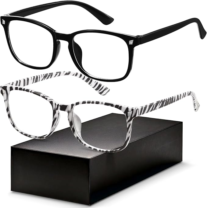 Gaoye Blue Light Glasses for Men - Blocking Square Eyeglasses, Anti UV Ray Computer Gaming Glasses Blue Blockers for Women