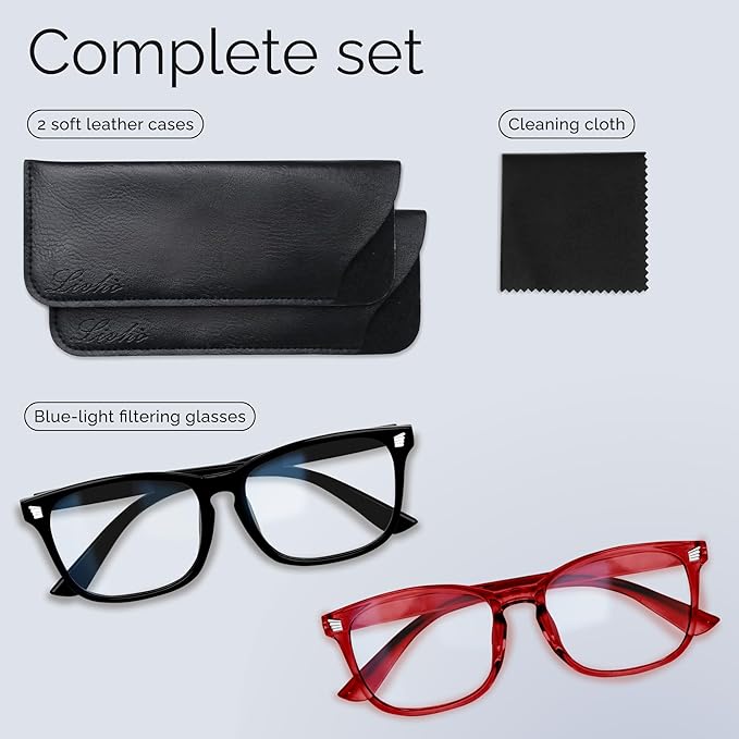 livho High Tech Blue Light Glasses - Advanced Blue Light Blocking Computer Glasses - Screen Fatigue & UV Protection