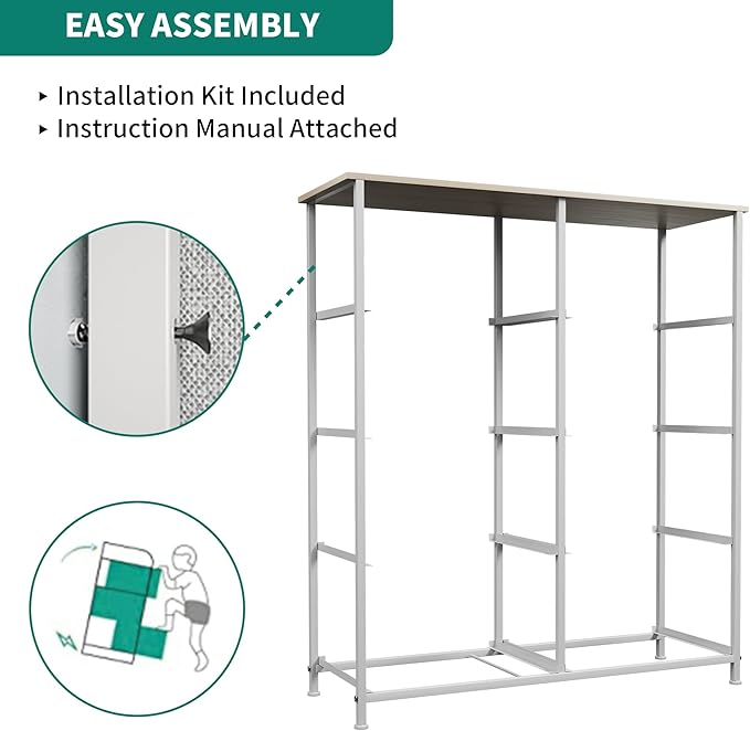 YITAHOME 8 Drawers Dresser - Fabric Storage Tower, Organizer Unit for Room, Living Room & Closets - Sturdy Steel Frame, Easy Pull Fabric Bins & Wooden Top