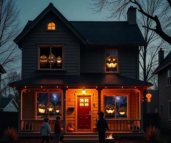 AtmosFearFX Jack-O-Lantern Jamboree Halloween DVD and Reaper Brothers High Resolution Window Projection Screen